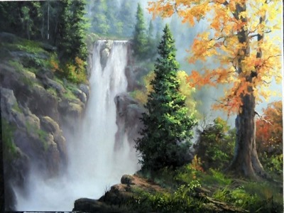 Paint with Kevin Hill - Rushing Waterfall