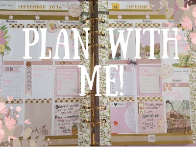 Plan With Me | Pink and Gold | Free Printables