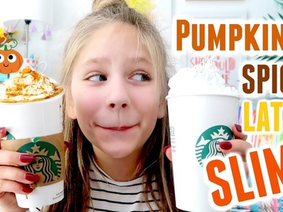 Pumpkin Spice Latte SLIME Shopping at Starbucks and Michaels for Slime Ingredients Fall DIY PSL