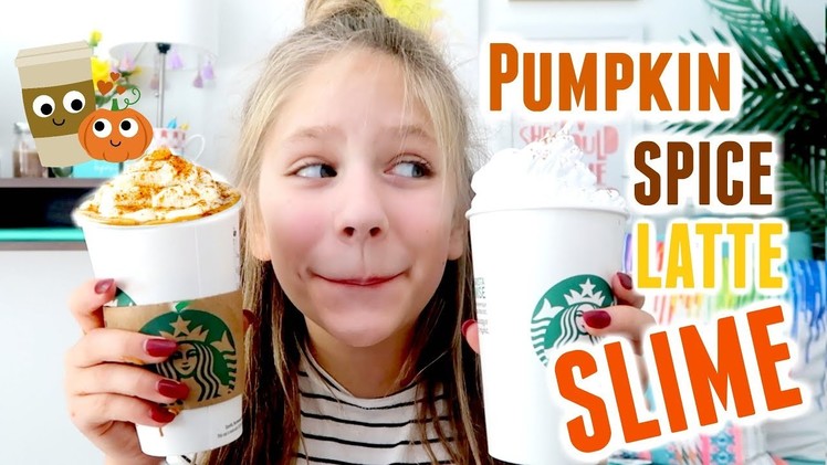 Pumpkin Spice Latte SLIME Shopping at Starbucks and Michaels for Slime Ingredients Fall DIY PSL