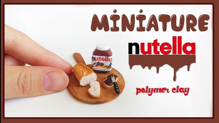 Realistic Miniature Nutella and Bread DIY - Polymer Clay Tutorial