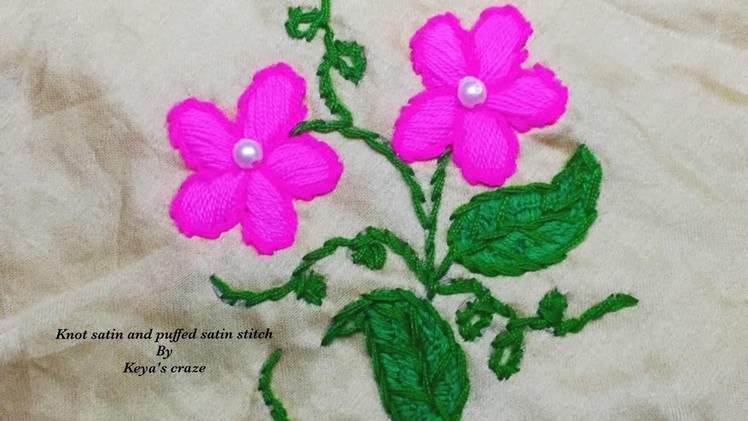 Satin stitch embroidery | Different types of Vhorat. Satin stitch |Keya's craze|50