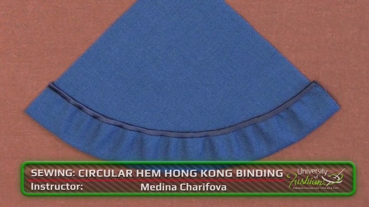 Sewing a Circular Hem with Hong Kong Binding