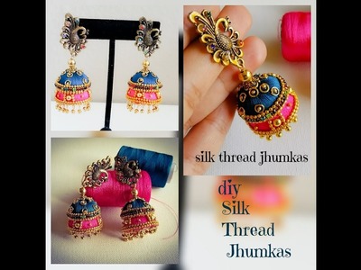 Silk Thread Designer Jhumkas||Silk Thread Double Jhumkas||Party wear jhumkas