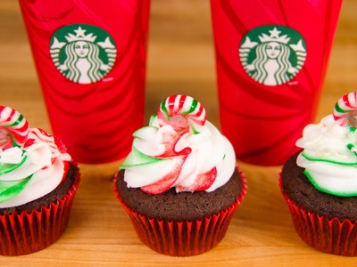 Starbucks Peppermint Mocha Cupcakes from Cookies Cupcakes and Cardio