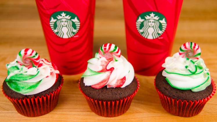 Starbucks Peppermint Mocha Cupcakes from Cookies Cupcakes and Cardio