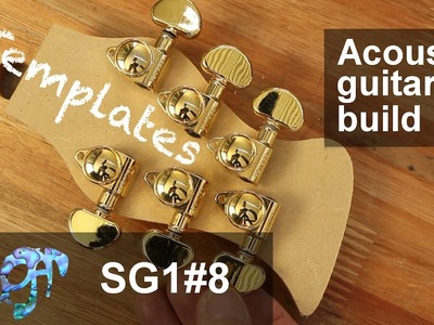 SuGar SG1 acoustic guitar build part 8: Templates and headstock design