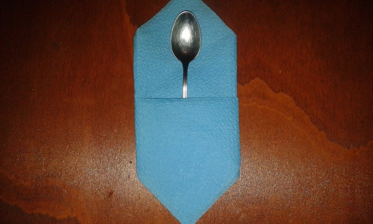 Tasca per Posate da Dolci.Fold napkins pocket for cutlery