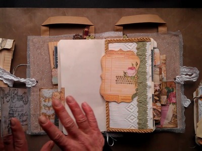 "Timeless Romance" paper bag journal with some extras