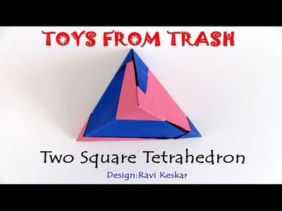 Two Square Tetrahedron | Hindi | Maths with Origami