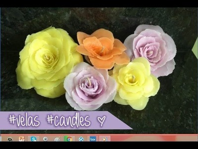 Velas en forma de flor! Flower candles!  ♥ LUCIA (English Subtitles)