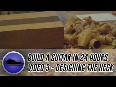 Video 3 - How to build a guitar | design and cut out a guitar neck and fit the fretboard