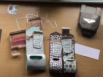 Video #5 Instant coffee cafe gift package using Stampin Up products.