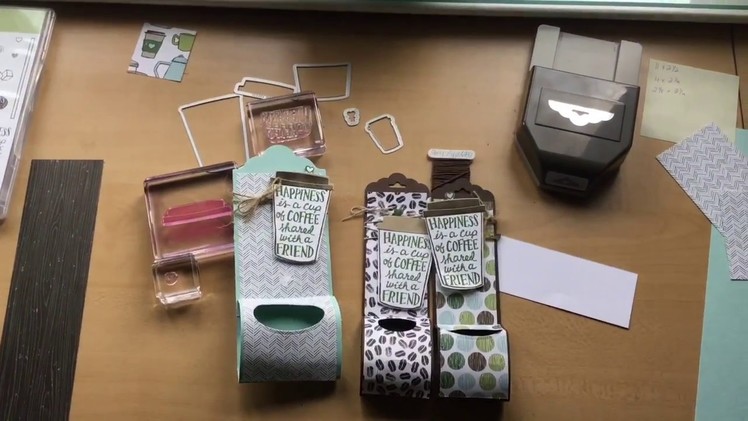 Video #5 Instant coffee cafe gift package using Stampin Up products.