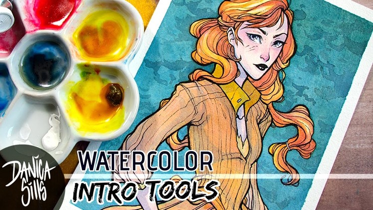 Watercolors Tools to Start With ♦ Storm in the East ♦ Watercolor Speedpaint
