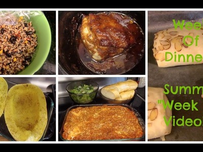 Week of Dinner!!  .  Quick & Easy Throw together!