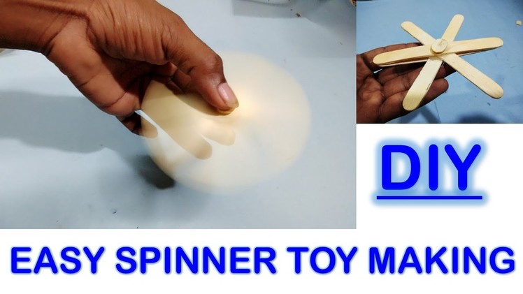 Amazing  finger spinner with Ice cream stick ||  finger spinner ||  Ice cream stick Diy craft