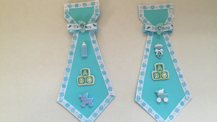 Baby Shower Cardstock Father To Be Tie