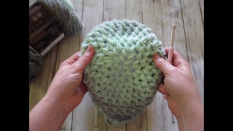 Beginner Crochet ~ Scarfie Yarn~ Perfect Puff Beanie and Pattern How to Guide
