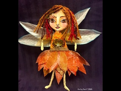 #CACFantasyArt Mixed Media Fairy Art Doll
