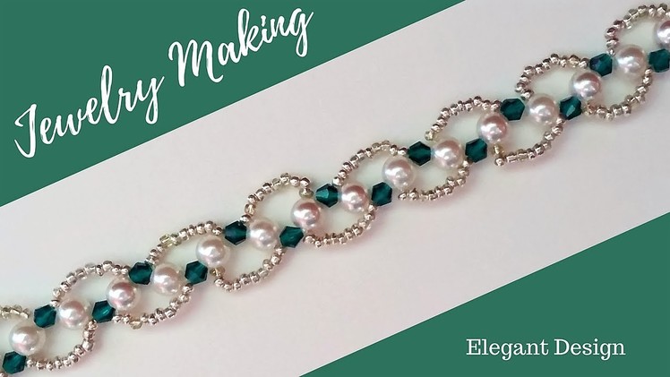 ???? Christmas Gift Ideas.???????? ???? Beading bracelet(necklace)-How to make beautiful jewelry in 10 minutes