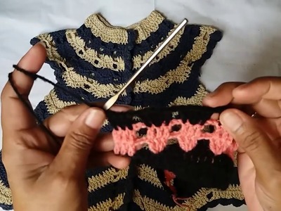 Crochet frock design for 6 month to 1-2 year girls