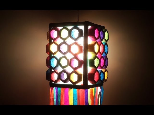 Diwali Lantern : Amazing Thermocol Lantern for this Diwali! Easy Paper Lantern Making | Paper Lamp