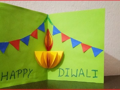 Diwali Pop-up Card Making for Kids Easy | How to