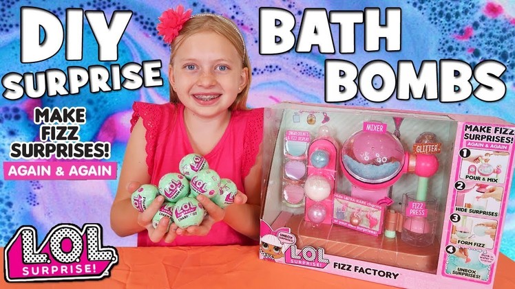 DIY Bath Fizzies with LOL Surprise Doll Fizz Factory!