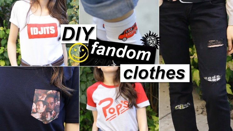 DIY Fandom Clothes. WITHOUT Transfer Paper