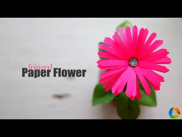 DIY Fringed Paper Flower