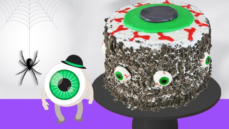 DIY Halloween Eyeball Cake | Decorating With Frosting | Kids Cooking and Crafts