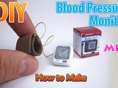 DIY Miniature Blood Pressure Monitor | DollHouse | No Polymer Clay!