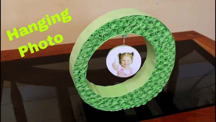 DIY Photo Frame Making Using Paper || Hanging Photo Frame Making at Home