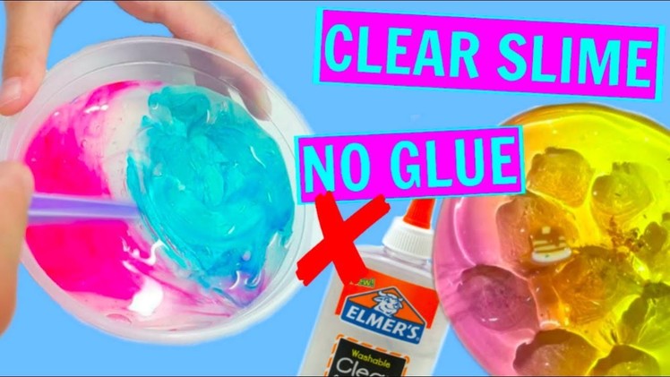 DIY SLIME WITHOUT GLUE! How to make slime with NO GLUE! GLUELESS SLIME!