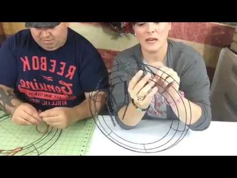 DIY Work Form with Pouf and Zigzag Technique Deco Mesh Base Live Replay