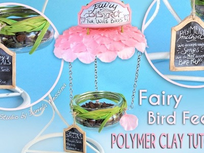 Fairy Bird Feeder | Polymer Clay Tutorial