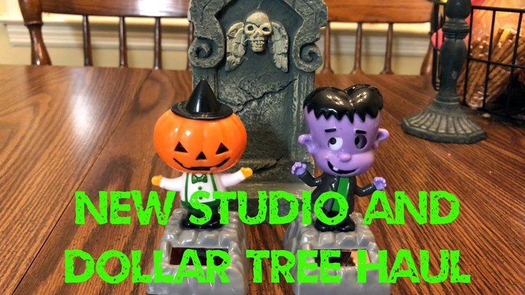 Getting the studio Halloween ready and dollar store haul - vlog