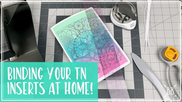 How to bind Traveler's Notebook inserts at home!