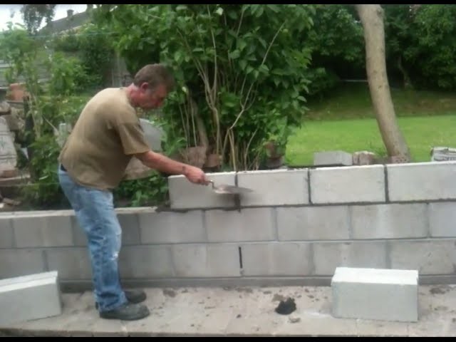 How to Build a retaining wall-Garden project