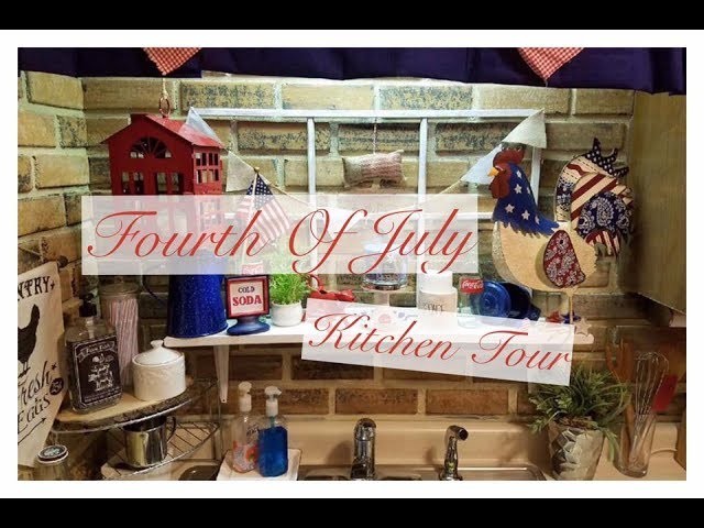 How to decorate a small Apartment Kitchen for the Fourth Of July | 2017