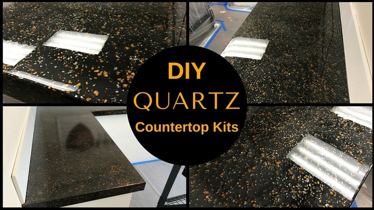 HOW TO: DIY Black Quartz Countertop Resurfacing Kits.Leggari's New Countertop Kit