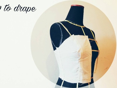 How to drape a straight across strapless bodice