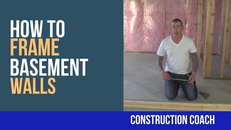 How to Frame Basement Walls - DIY