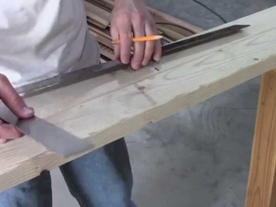 How to layout wall studs 16" on center o.c. Wood Frame