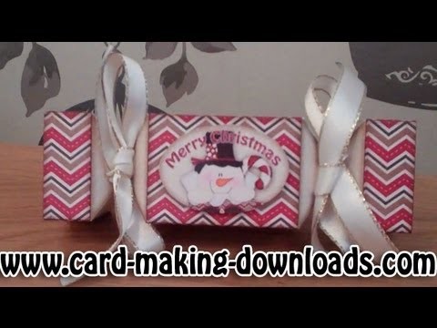 How To Make A 3D Cracker By www card making downloads com