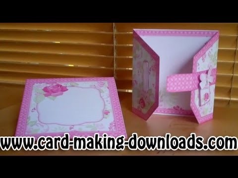 How To Make A Buckle Style Card www.card-making-downloads.com