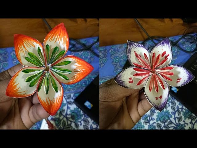 How to make a colorful paper flower (Unique) LifeStyle Designs