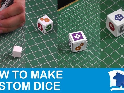 How to Make Dice - Dining Table Print and Play