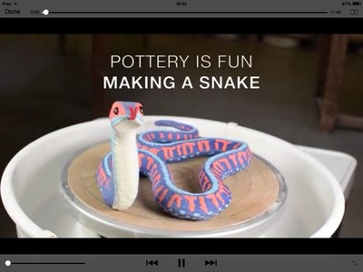 How to Makes A Californian Snake - Making Animals Out of Clay - Pottery is Fun